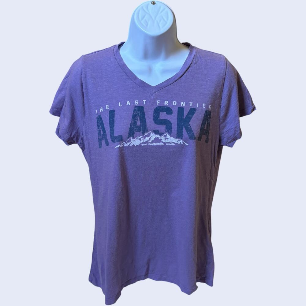 Prairie Manor M Casual Graphic T-Shirt Purple Regular